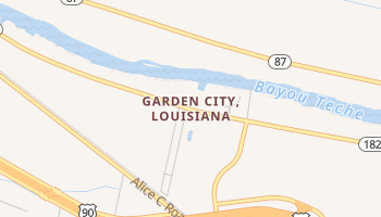Garden City, Louisiana map