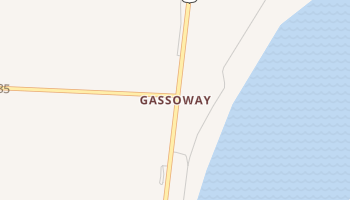 Gassoway, Louisiana map