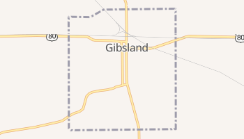 Gibsland, Louisiana map