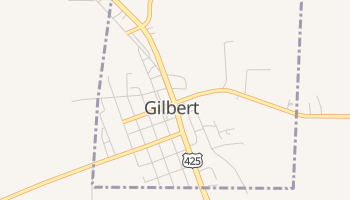 Gilbert, Louisiana map