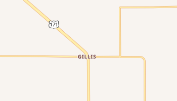 Gillis, Louisiana map