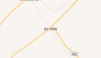 Glynn, Louisiana map