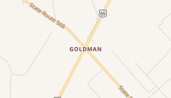 Goldman, Louisiana map