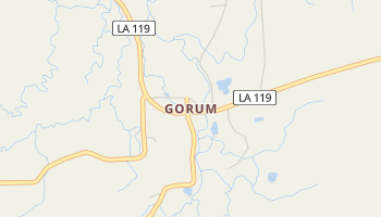 Gorum, Louisiana map