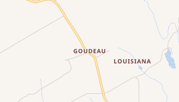 Goudeau, Louisiana map