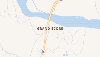 Grand Ecore, Louisiana map