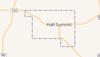 Hall Summit, Louisiana map