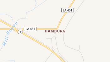 Hamburg, Louisiana map