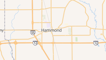 Hammond, Louisiana map