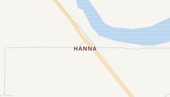 Hanna, Louisiana map