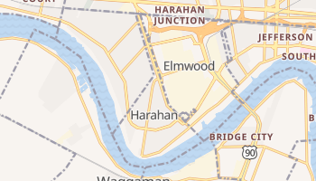 Harahan, Louisiana map