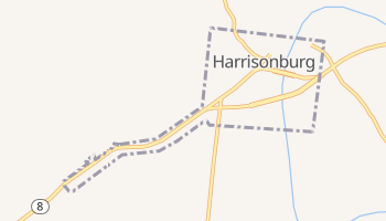 Harrisonburg, Louisiana map