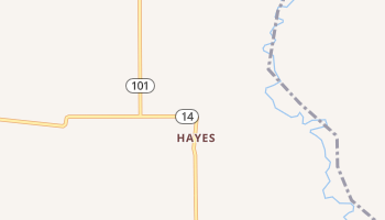Hayes, Louisiana map