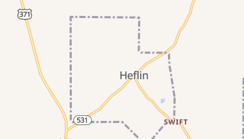 Heflin, Louisiana map