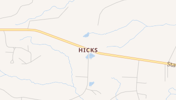 Hicks, Louisiana map