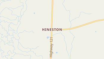 Hineston, Louisiana map