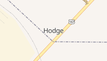 Hodge, Louisiana map