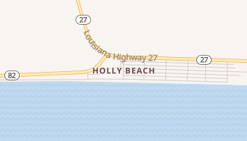 Holly Beach, Louisiana map