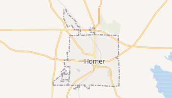 Homer, Louisiana map
