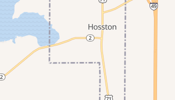 Hosston, Louisiana map