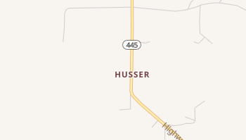 Husser, Louisiana map