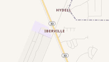 Iberville, Louisiana map