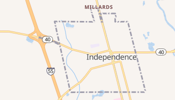 Independence, Louisiana map