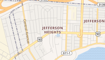 Jefferson Heights, Louisiana map