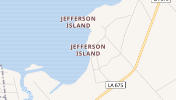 Jefferson Island, Louisiana map