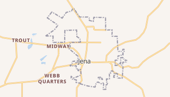 Jena, Louisiana map