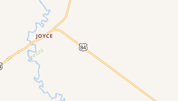 Joyce, Louisiana map