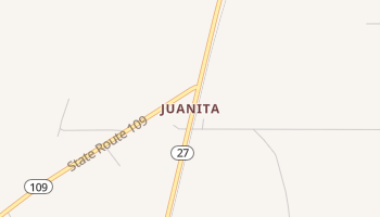 Juanita, Louisiana map
