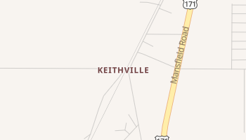 Keithville, Louisiana map