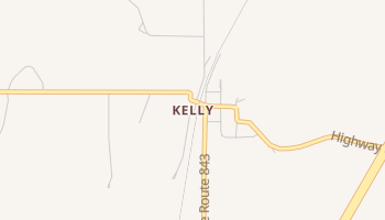 Kelly, Louisiana map