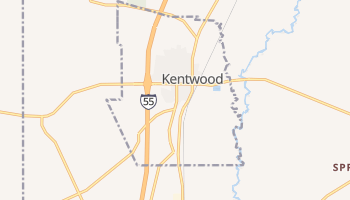 Kentwood, Louisiana map