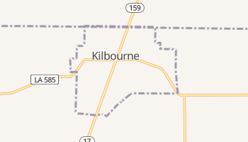 Kilbourne, Louisiana map