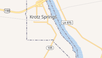 Krotz Springs, Louisiana map