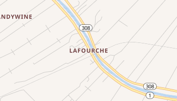 Lafourche, Louisiana map