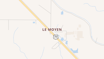Le Moyen, Louisiana map