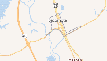 Lecompte, Louisiana map