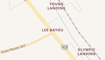 Lee Bayou, Louisiana map