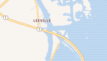 Leeville, Louisiana map