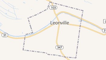 Leonville, Louisiana map