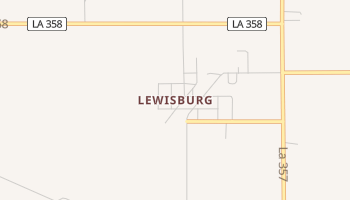 Lewisburg, Louisiana map
