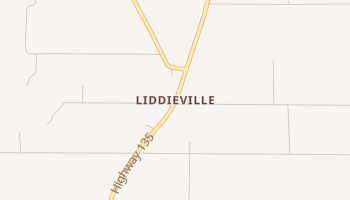 Liddieville, Louisiana map