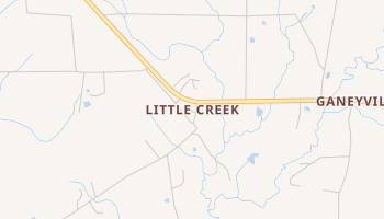 Little Creek, Louisiana map