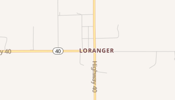 Loranger, Louisiana map