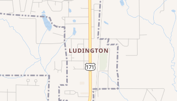 Ludington, Louisiana map