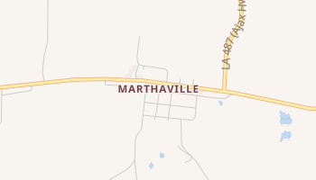 Marthaville, Louisiana map
