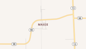 Maxie, Louisiana map